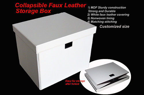 Collapsible storage box