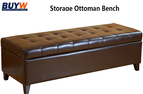 Storage ottoman bench